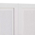 3-teiliges Sideboard-Set mit Rattantüren und verstellbaren Einlegeböden – 93L x 31H