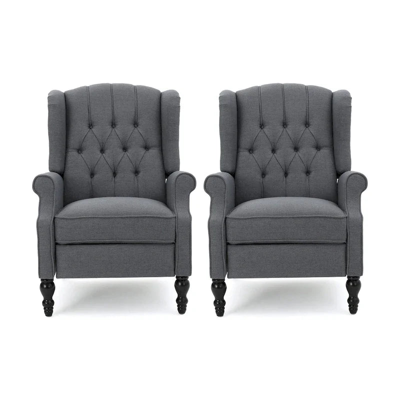 Walter gepolsterte Stoff-Liegesessel (2er-Set) von Christopher Knight Home