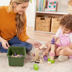 Meuble mobile à plateaux avec casiers et 15 bacs frontaux à ouverture en forme de cuillère, 3 x 4, mobilier pour enfants