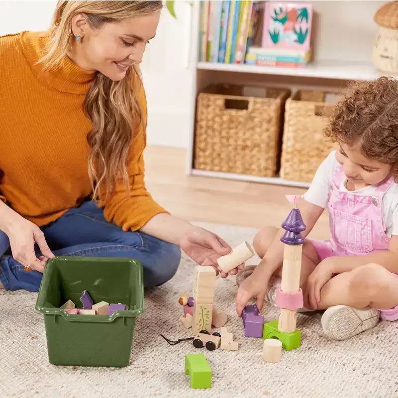 Meuble mobile à plateaux avec casiers et 15 bacs frontaux à ouverture en forme de cuillère, 3 x 4, mobilier pour enfants