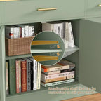 Buffet de rangement Celebalcony, grand meuble de cuisine de 53,4 pouces avec 3 tiroirs et 4 portes, étagère réglable pour la cuisine et le salon