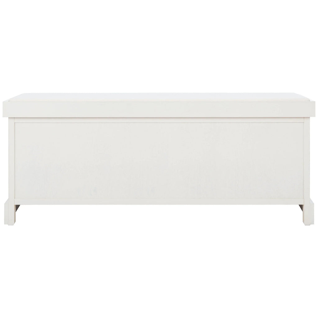 SAFAVIEH Fiorello 3-Drawer with Cushion Storage Bench - 47.3 W x 15 L x 19 H - 47Wx15Dx19H