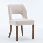 Ensemble de 4 chaises de salle à manger rembourrées en tissu