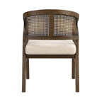 Christopher Knight Home – Chaise de salle à manger rembourrée en cannage (lot de 2)