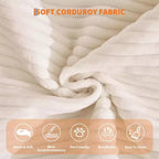 5-in-1 Convertible Sofa Bed, 78.8 Modular Corduroy Sleeper with Sturdy Frame, Multi-Functional Futon for Small Space, Living Room & Guest Room