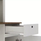 51.18IN Modern Computer Desk with Hutch and Bookshelf, Office Desk with Ample Storage, Writing Desk for Study, Reading Room