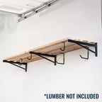 Supports d’étagère murale DIY StoreYourBoard de 2' x 8' | étagère murale robuste pour garage
