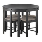 Ensemble de salle à manger rond compact Harrisburg Tobey de 5 pièces