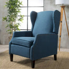 Fauteuil inclinable à dossier haut avec mécanisme à pression, rembourré, style classique, meuble d’appoint pour le salon