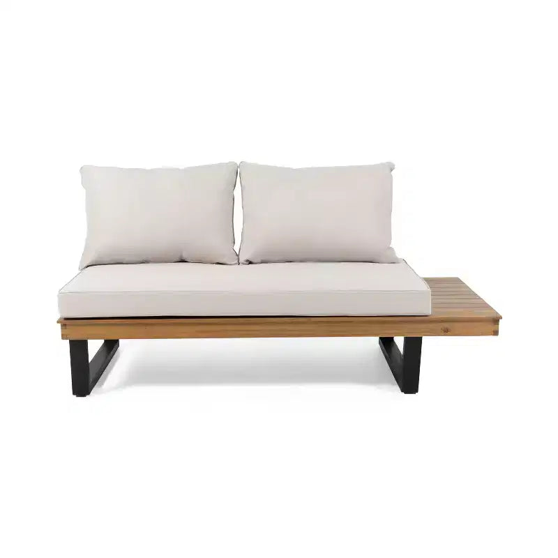 L-vormige loungeset voor buiten, terras- en tuinset met salontafel en waterafstotende kussens – ModernLuxe