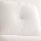 Canapé-lit pliant 3-en-1, fauteuil convertible avec dossier réglable en 5 positions et coussin, couchage gain de place pour salon, chambre et bureau (blanc)
