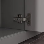 59,1-inch wit buffetdressoir, modern uit het midden van de eeuw, eigentijds, gelakt