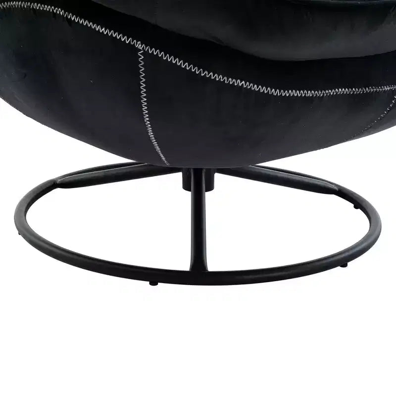Okak Samt-Sessel mit Hocker, moderner armloser Wohnzimmersessel im Mid-Century-Stil, weicher und bequemer Sessel zum Fernsehen und Spielen
