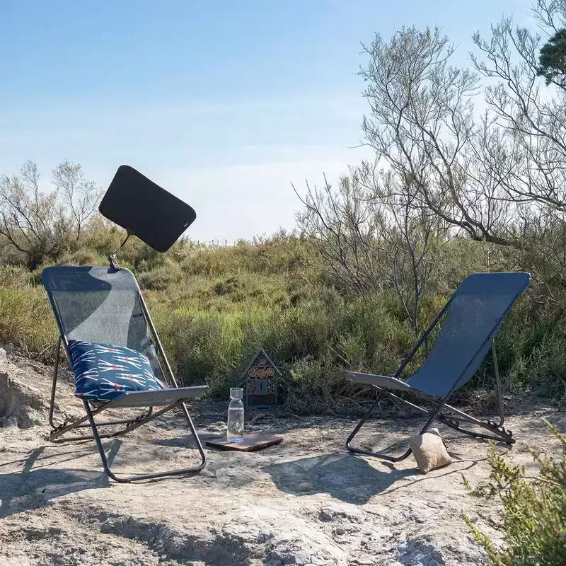 UV-Resistant Adjustable Outdoor Zero-Gravity Chair with Sun Shade Attachment, Black