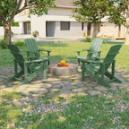 Bonosuki weerbestendige Adirondackstoelen van hout voor buiten, set van 4