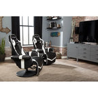 Fauteuil de gaming inclinable avec repose-pieds