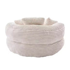 Bean Bag Sofa for Adults Kids, Oversized Corduroy Bean Bag Chair with 3 Pillows & Armrest for Living Room Bedroom