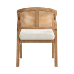 Christopher Knight Home – Chaise de salle à manger rembourrée en cannage (lot de 2)