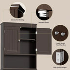 Armoire de rangement pour salle de bains, meuble de rangement pour toilettes, étagère de salle de bains au-dessus des toilettes, toilettes gain de place