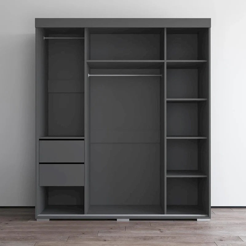 Strick & Bolton Suger 3-door Mirrored Armoire