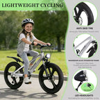 NAYSAYE 20-Zoll-Mountainbike für Kinder mit 7-Gang-Schaltung und Rahmen aus Magnesiumlegierung für Jungen und Mädchen von 8 bis 12 Jahren, 57.09*21.65*29.92