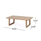 Ensemble de mobilier de patio en bois d’acacia, ensemble d’extérieur avec table basse et coussins moelleux pour jardin, véranda et balcon, beige - Merax