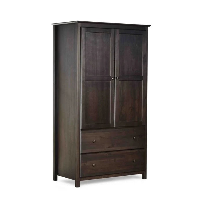 Kleiderschrank aus Massivholz mit 2 Türen – 41 x 72 x 22