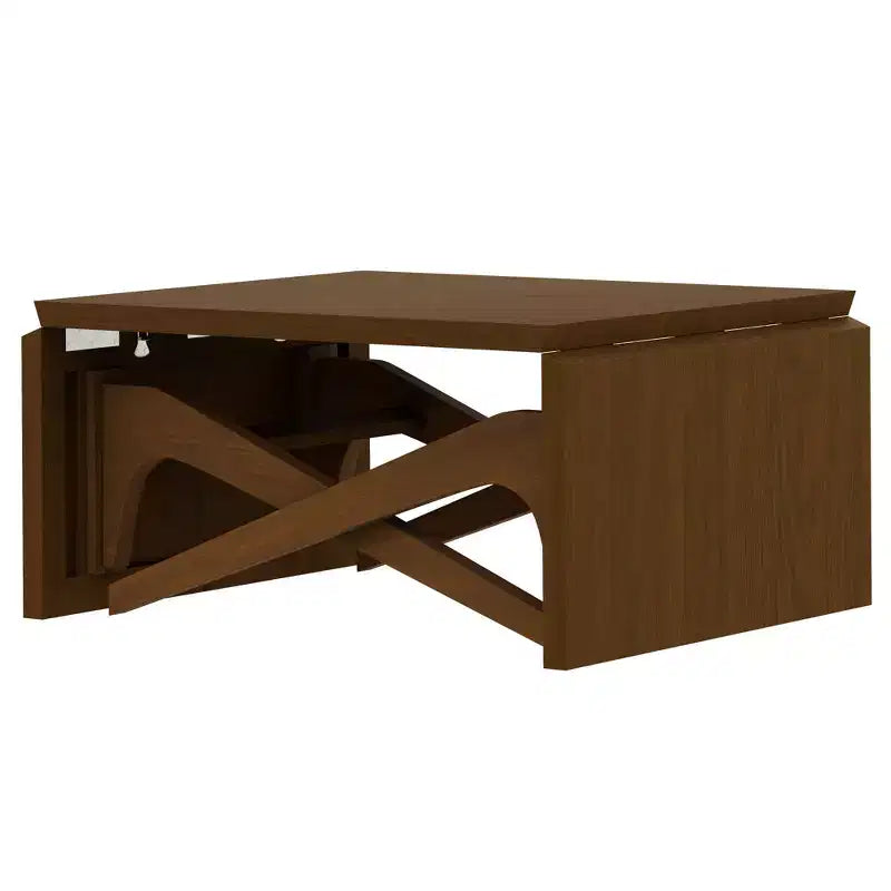 2-in-1-Couchtisch, ausziehbarer Esstisch, höhenverstellbarer Tisch für Zuhause und Büro, platzsparend – ModernLuxe