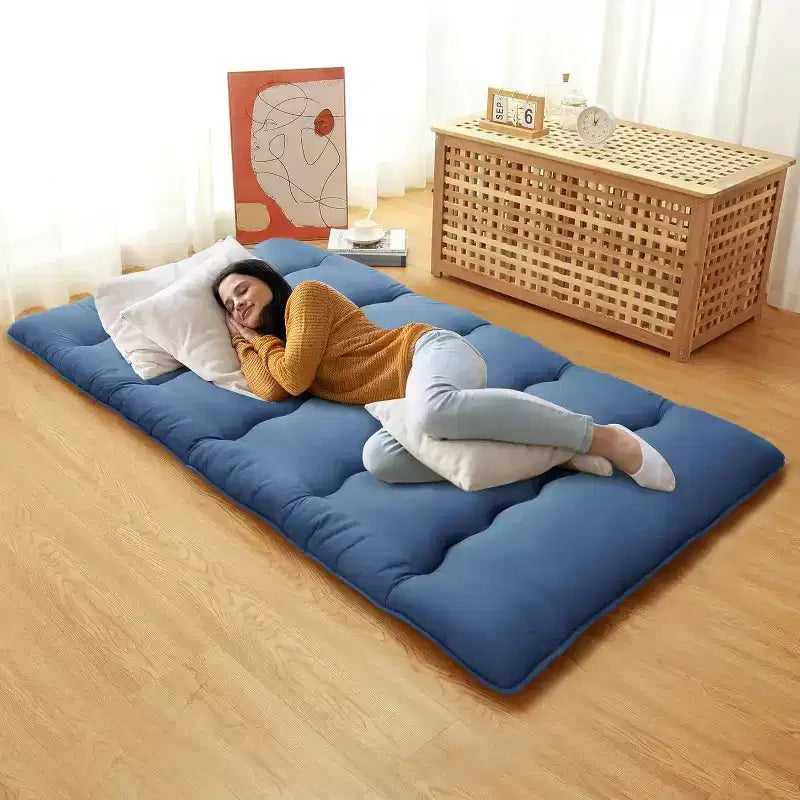 Japans futonmatras, opvouwbare slaapmat voor op de vloer, tatamimat voor thuis, kamperen en als matras