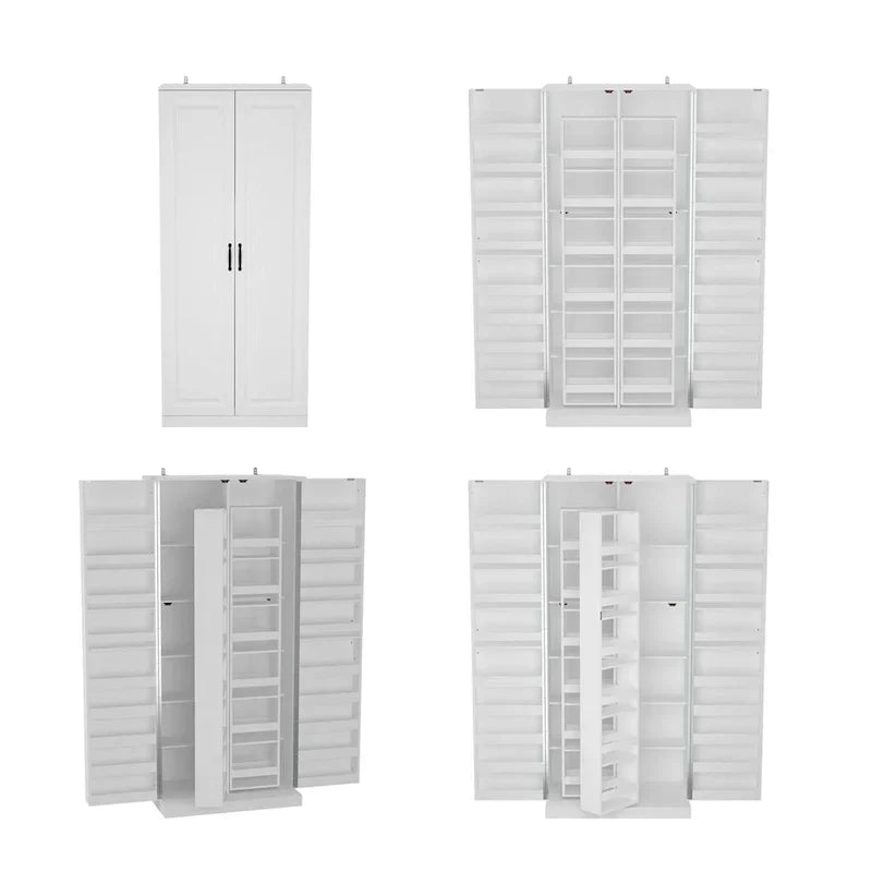 Organisateur de cuisine polyvalent : meuble compact de 31,5 avec rangement astucieux