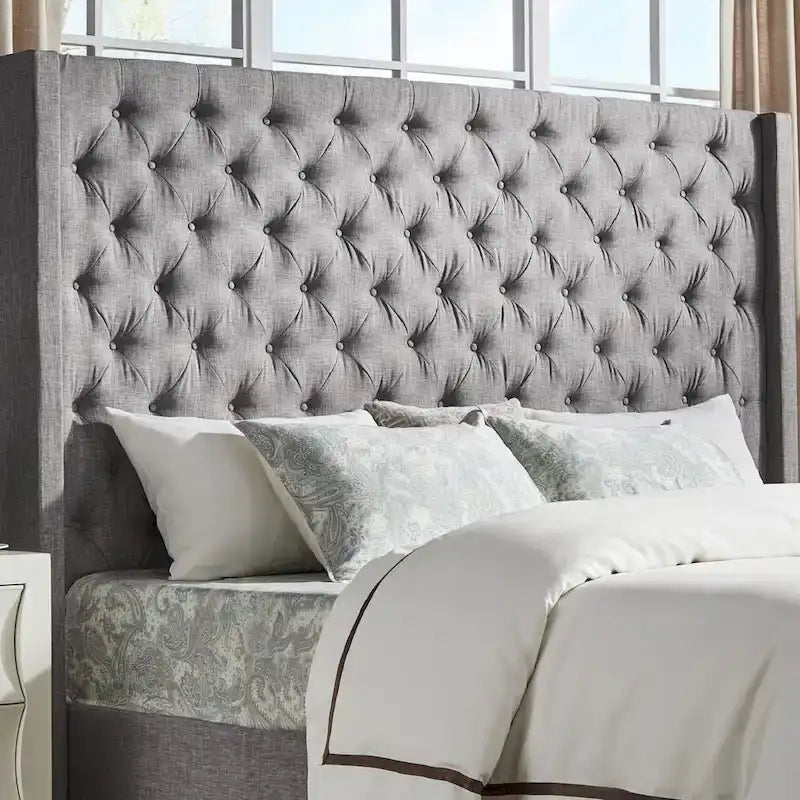 Naples-Kopfteil mit Knopfheftung und Wingback-Design, nur von iNSPIRE Q Artisan