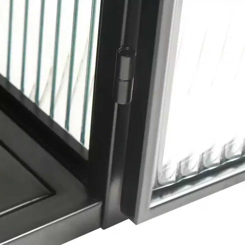 Moderner 2-türiger Wandschrank von Okak mit 3-stufigem Stauraum und Glastüren für Eingangsbereich, Esszimmer, Wohnzimmer oder Küche