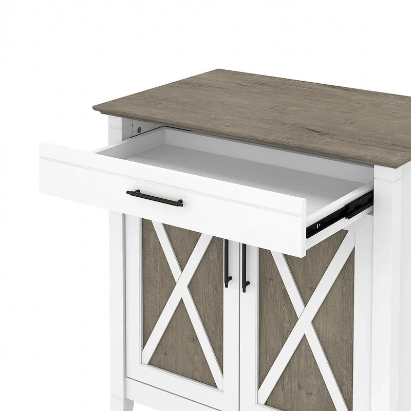 Key-West-Sekretärschreibtisch mit Aufbewahrungsschrank von Bush Furniture
