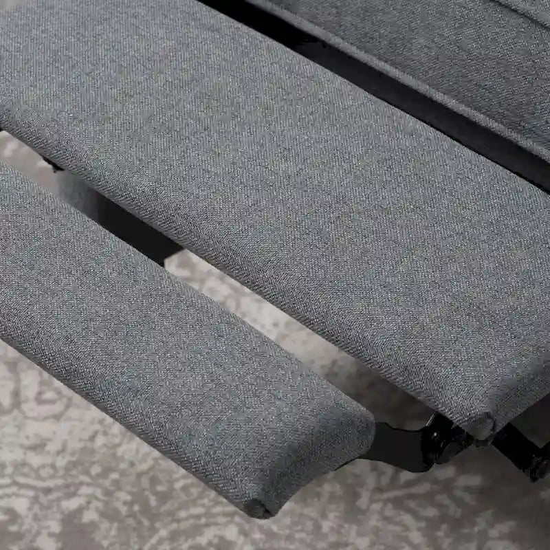 Fauteuil inclinable à dossier haut avec mécanisme à pression, rembourré, style classique, meuble d’appoint pour le salon