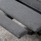 Fauteuil inclinable à dossier haut avec mécanisme à pression, rembourré, style classique, meuble d’appoint pour le salon