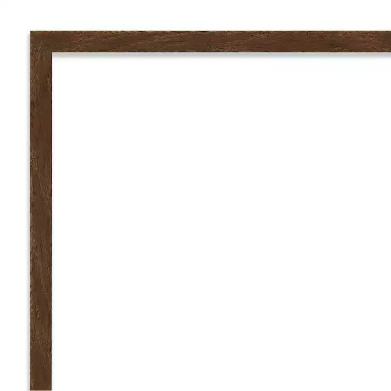 Carlisle Narrow Petite Bevel Wood Bathroom Wall Mirror, 19"x25"