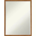 Amanti Art Carlisle Narrow Petite Bevel Wood Bathroom Wall Mirror