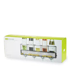 Wall Mounted Wine Shelf & Stemware Rack, Wood