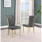 Best Quality Furniture D325-SC324-7 ronde eetkamerset met 5 delen