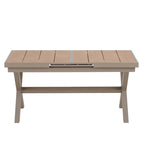 7-Piece Outdoor Extendable Dining Set with Extendable Table and 6 Armrest Chair