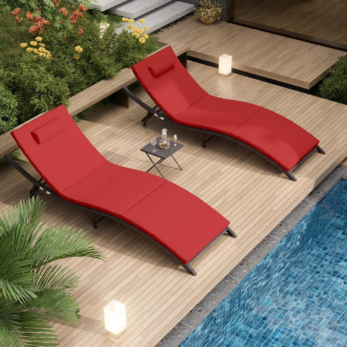 Kullavik 3-teiliges Outdoor-Loungesessel-Set