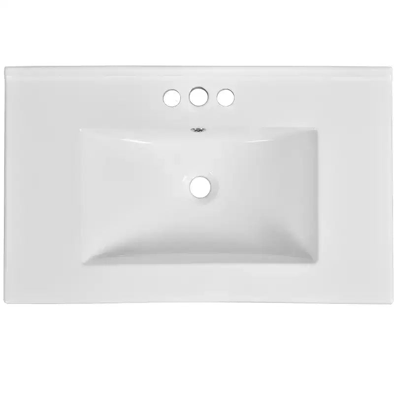 30 Einzelwaschbecken-Badezimmerwaschtisch mit Unterschrank und 3 Schubladen - Schwarz / Blau / Grün / Indigo / Weiß