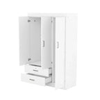 3-Door Wardrobe with 2 Drawers
