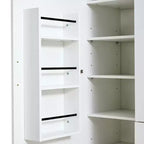 Whisen vrijstaande keukenkast van 71 inch hoog, grote opbergkast voor eetkamer met 6 deuren, verstelbare planken