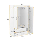 3-Door Wardrobe with 2 Drawers