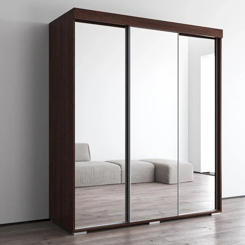 Strick & Bolton Suger 3-door Mirrored Armoire