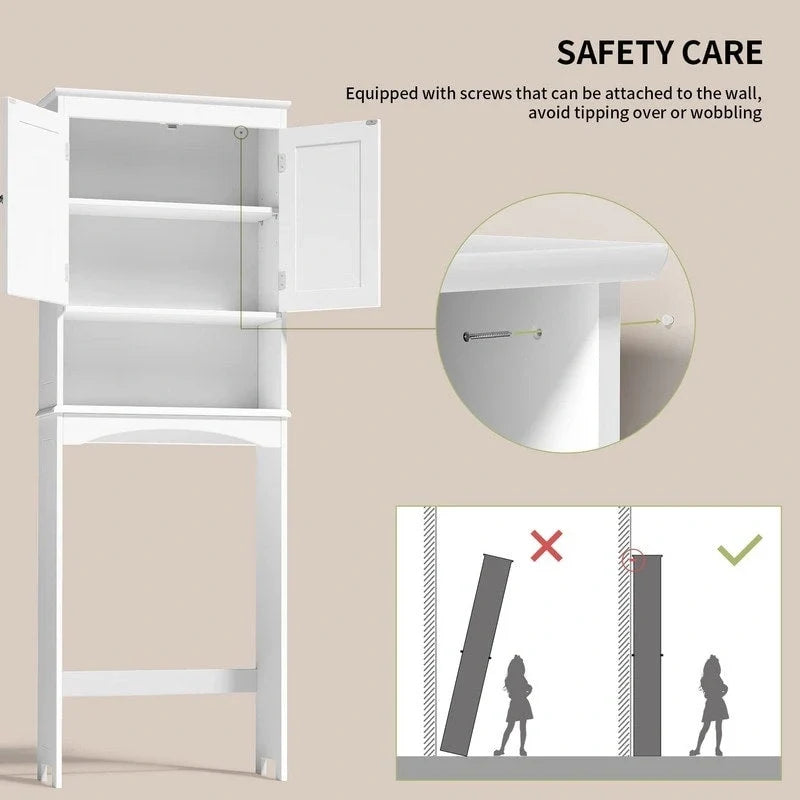 Armoire de rangement pour salle de bains, meuble de rangement pour toilettes, étagère de salle de bains au-dessus des toilettes, toilettes gain de place