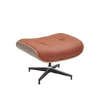 Leren loungefauteuil in mid-century-modern stijl, relaxfauteuil