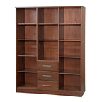 Palace Imports Cosmo kledingkast met 3 deuren, 100% massief hout, met deuren van massief hout of spiegelglas