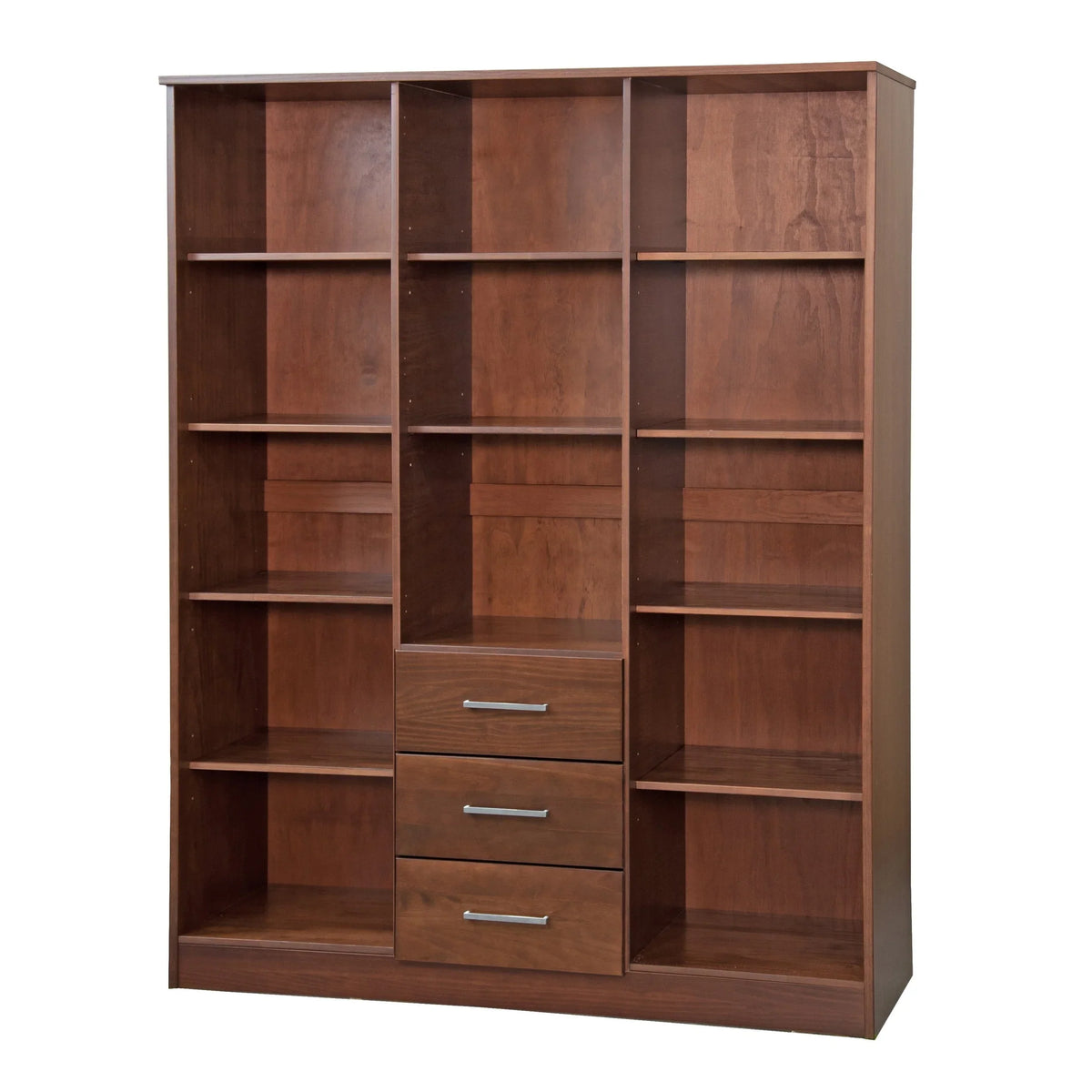 Palace Imports Cosmo kledingkast met 3 deuren, 100% massief hout, met deuren van massief hout of spiegelglas